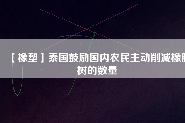 【橡塑】泰國鼓勵(lì)國內(nèi)農(nóng)民主動(dòng)削減橡膠樹的數(shù)量