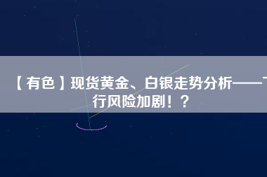 【有色】現(xiàn)貨黃金、白銀走勢(shì)分析——下行風(fēng)險(xiǎn)加劇??？