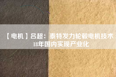 【電機(jī)】呂超：泰特發(fā)力輪轂電機(jī)技術(shù) 2018年國內(nèi)實(shí)現(xiàn)產(chǎn)業(yè)化
          