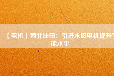 【電機(jī)】西北油田：引進(jìn)永磁電機(jī)提升節(jié)能水平
          